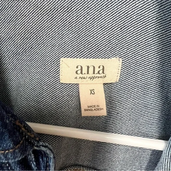 a.n.a Light Blue Denim Jacket - Picture 6 of 6